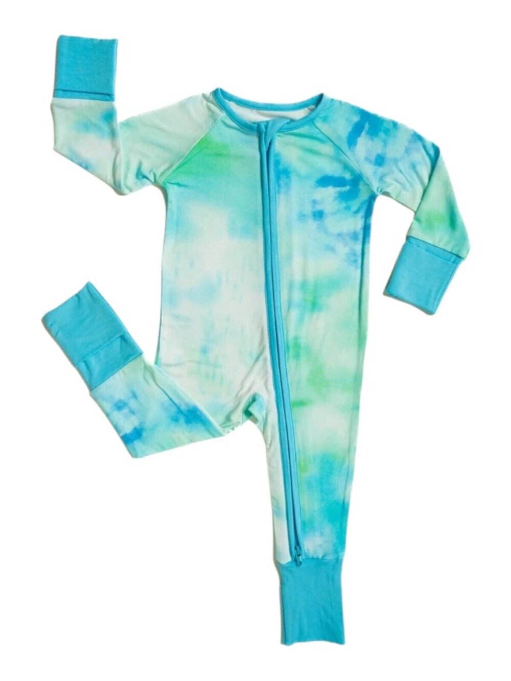 Little Sleepies Tidepool Watercolor Zippy 3-6 Months